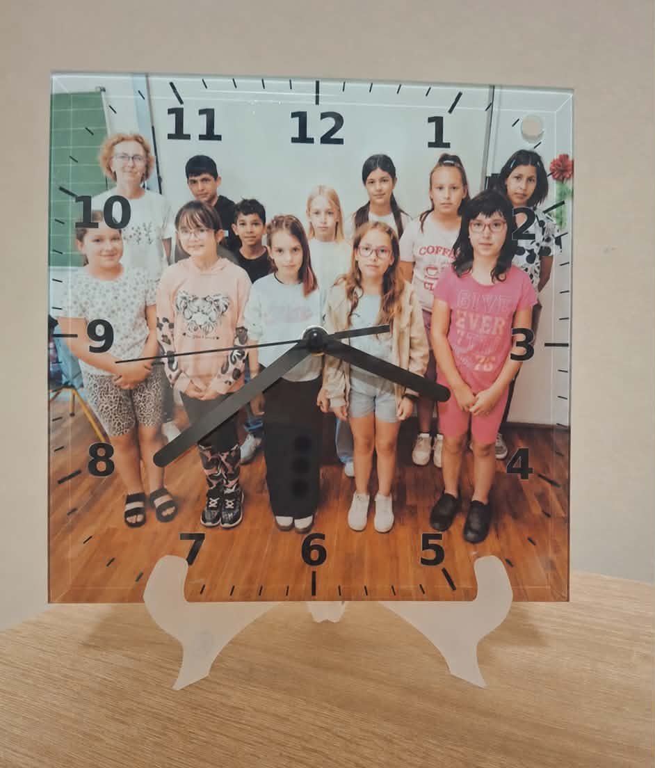 Egyedi fénykèpes üvegóra 🕐